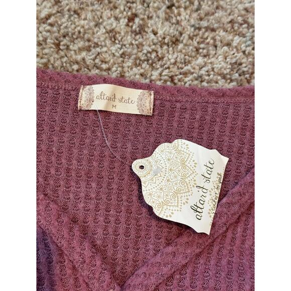 NWT - Altar'd State thermal Shirt, size Medium, Mauve/Pink - Picture 7 of 8